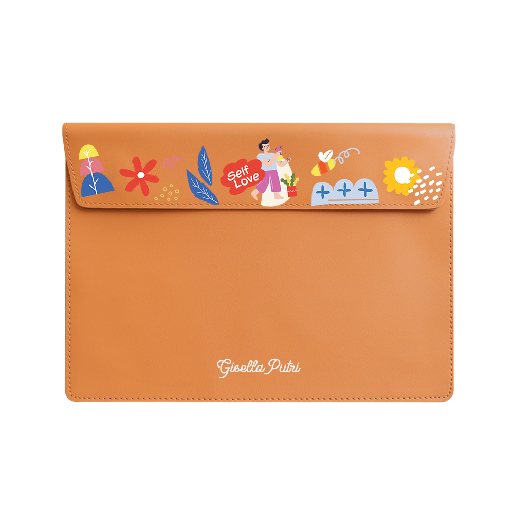 Vegan Leather Sleeve - Self Love Sticker Pack 1.0