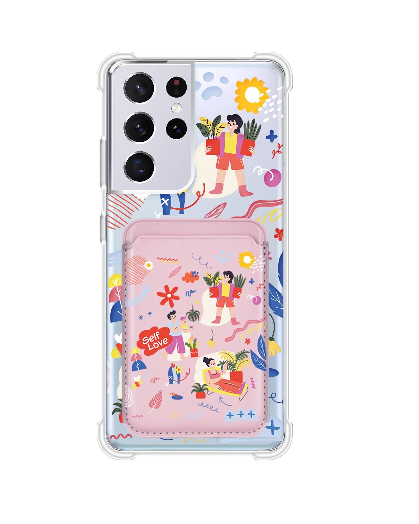 Android Magnetic Wallet Case - Self Love Sticker Pack 1.0