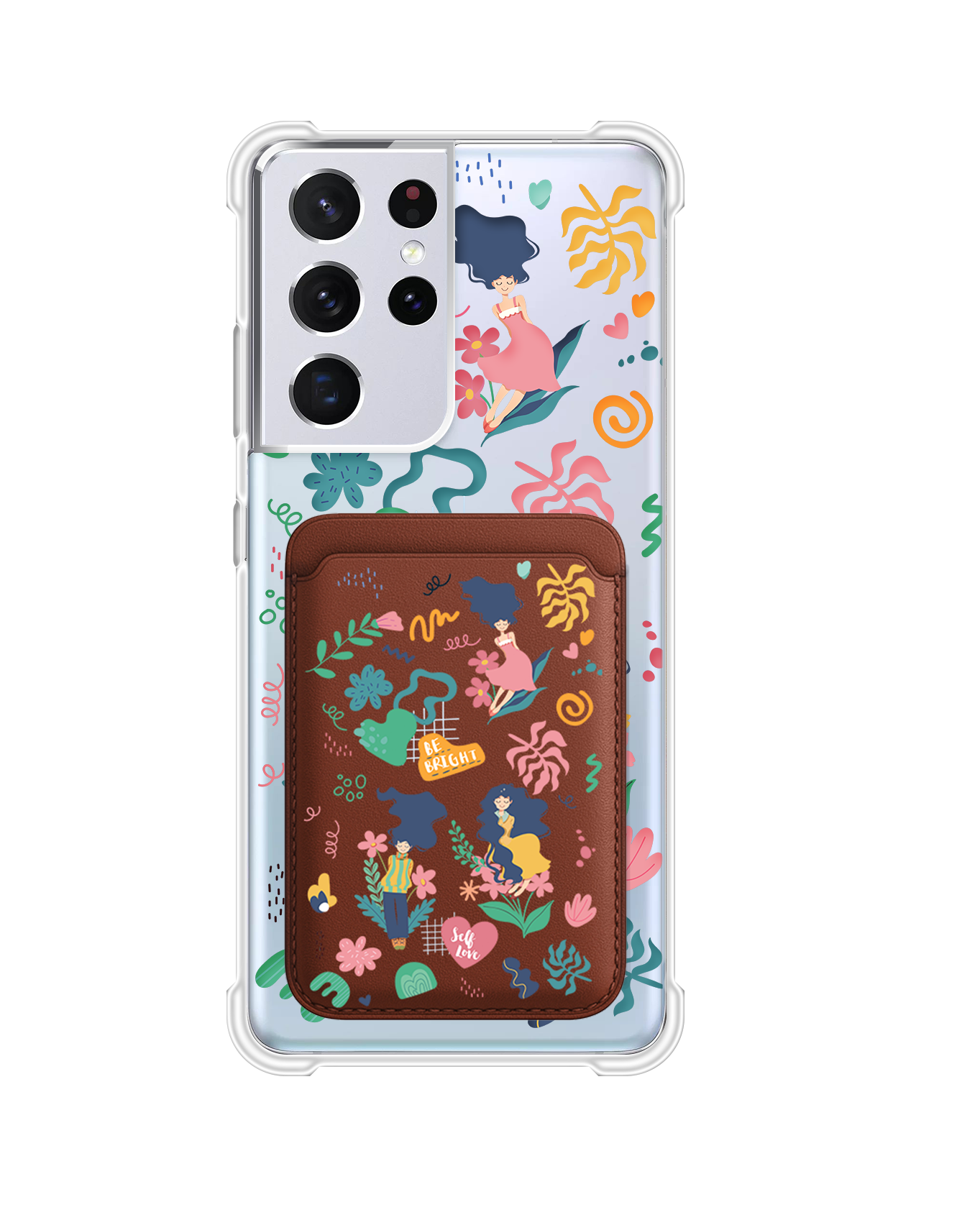 Android Magnetic Wallet Case - Self Love Sticker Pack 2.0
