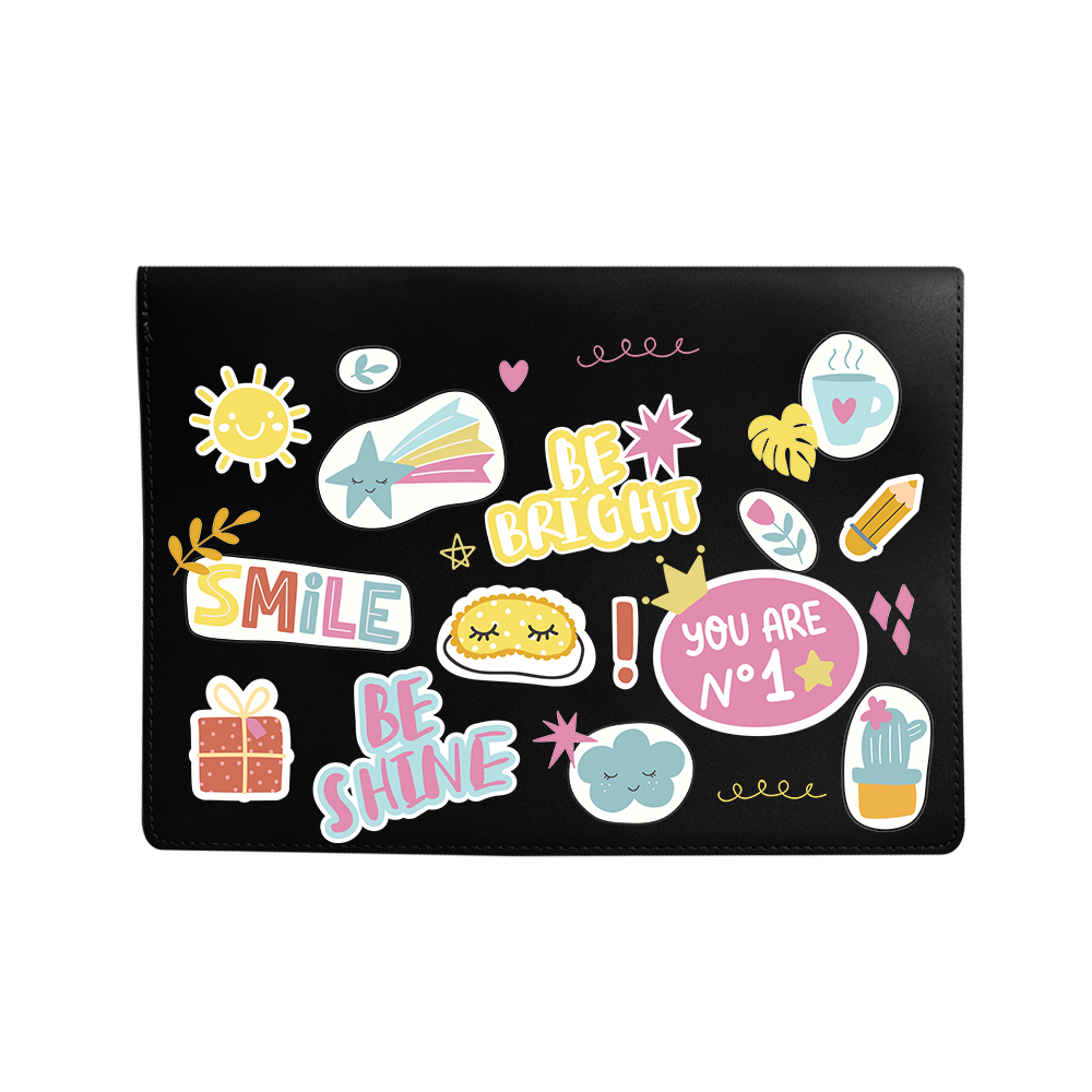 Vegan Leather Sleeve - Self Love Sticker Pack 3.0