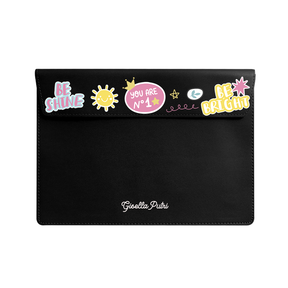 Vegan Leather Sleeve - Self Love Sticker Pack 3.0