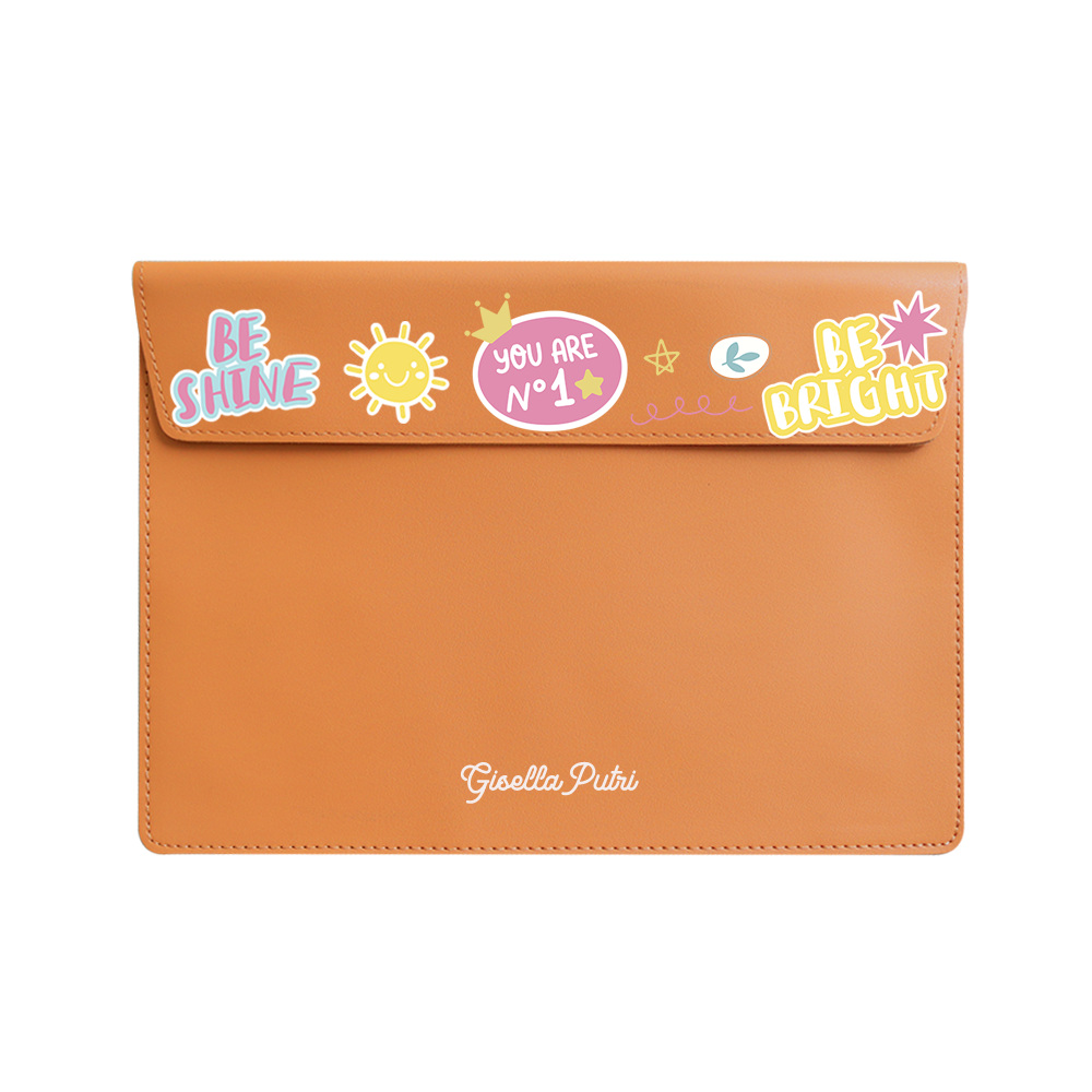Vegan Leather Sleeve - Self Love Sticker Pack 3.0