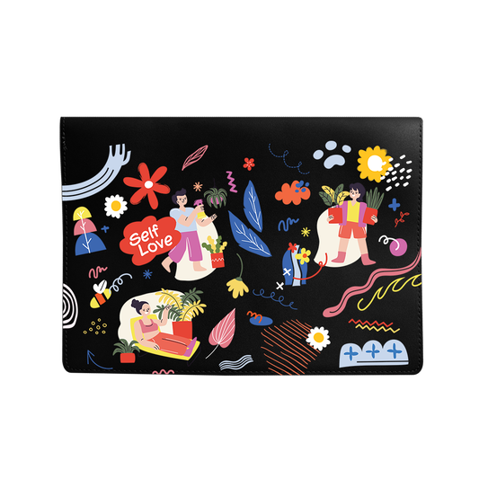 Vegan Leather Sleeve - Self Love Sticker Pack 1.0