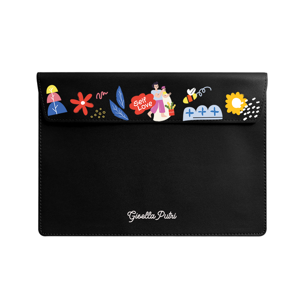 Vegan Leather Sleeve - Self Love Sticker Pack 1.0