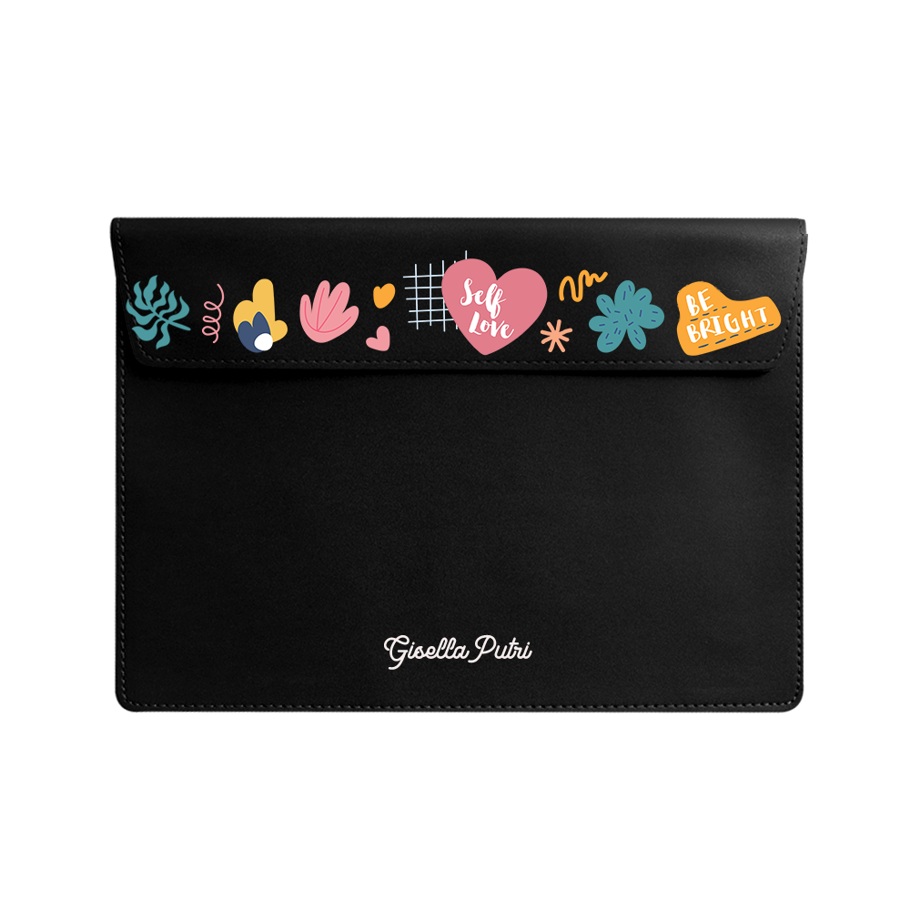 Vegan Leather Sleeve - Self Love Sticker Pack 2.0