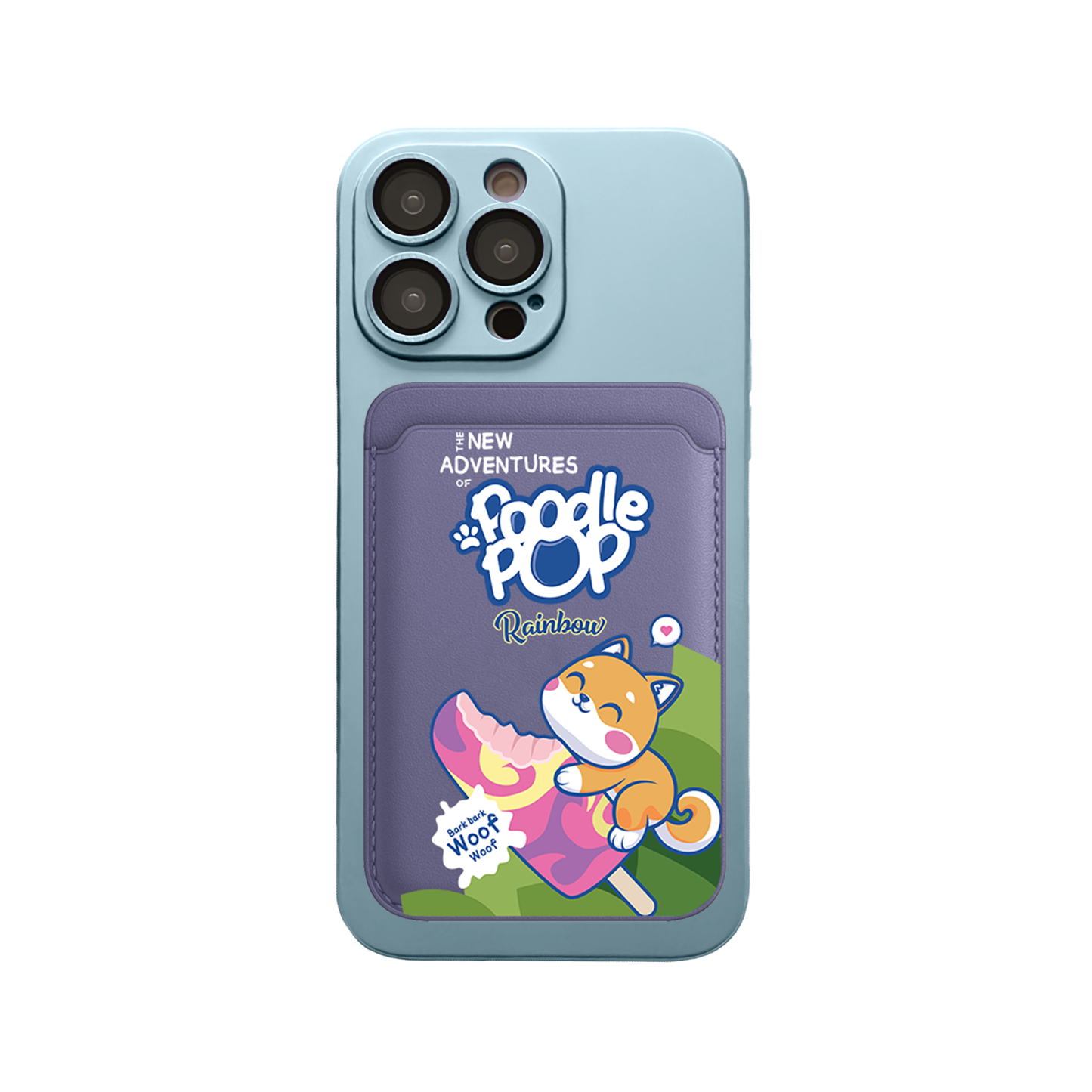 iPhone Magnetic Wallet Silicone Case - Poodle Pop