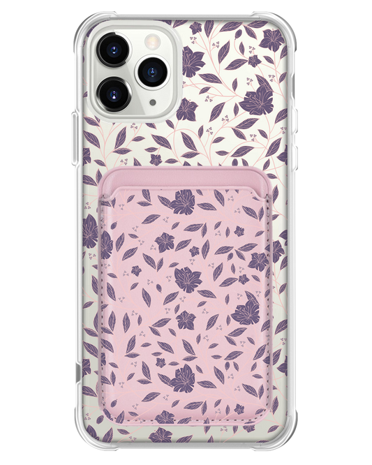 iPhone Magnetic Wallet Case - Sketchy Flower 4.0