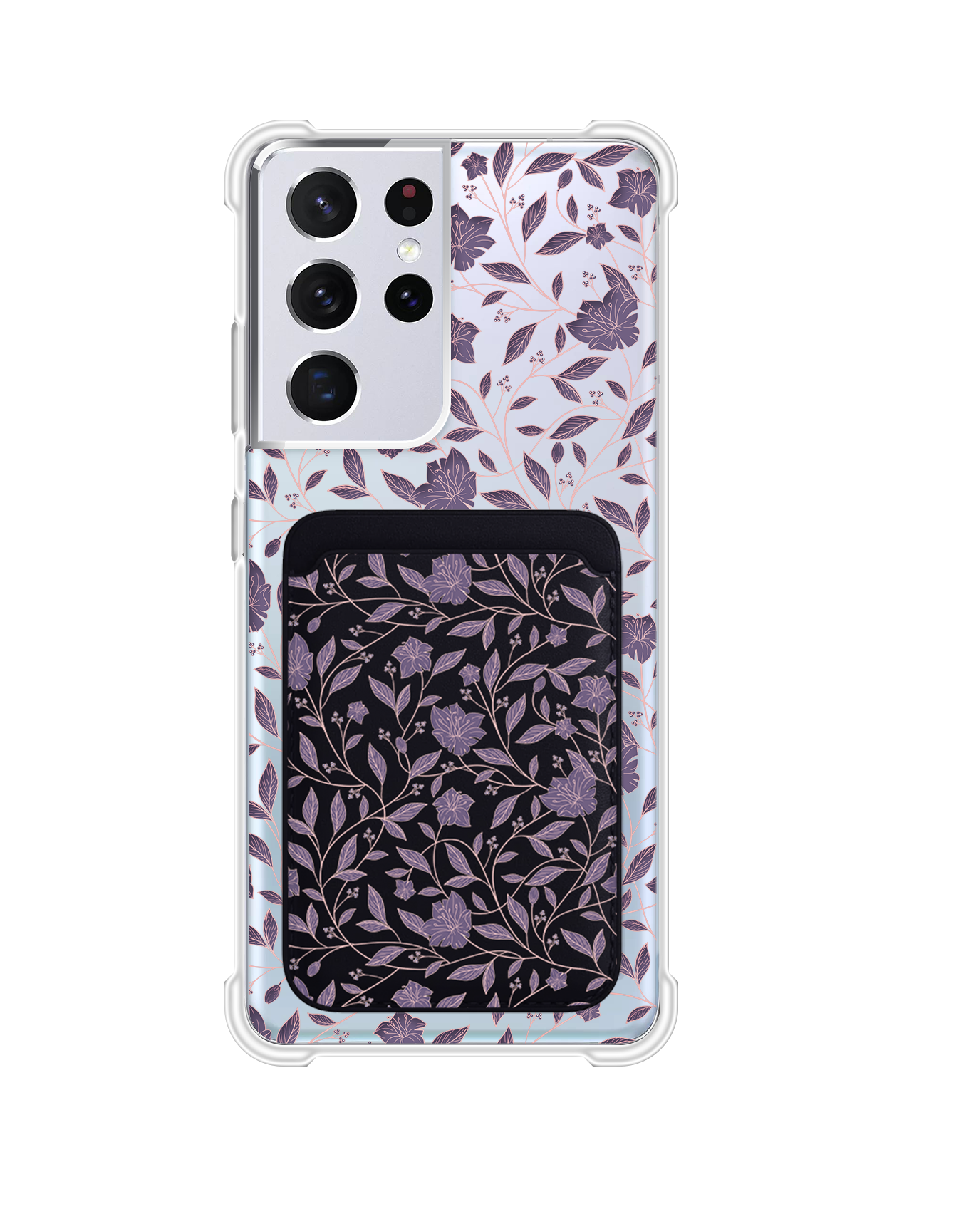 Android Magnetic Wallet Case - Sketchy Flower 4.0