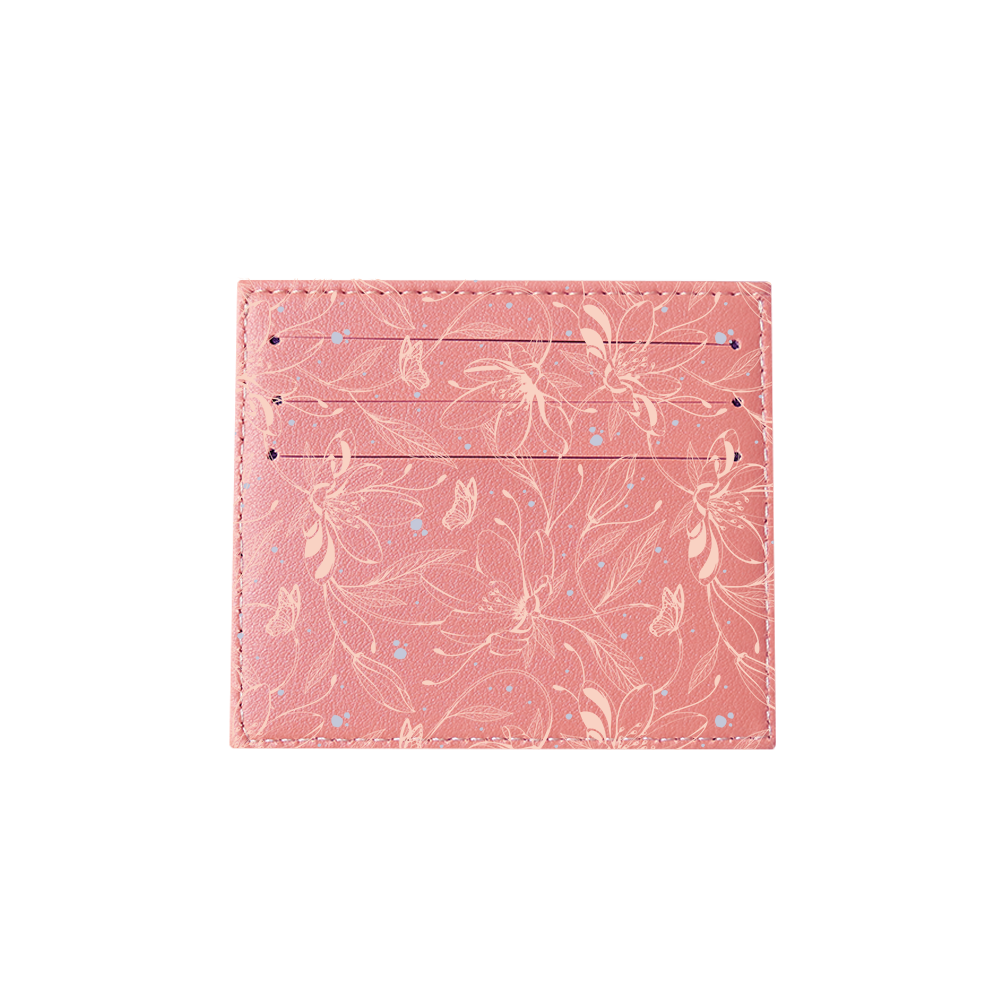 6 Slots Card Holder - Sketchy Flower & Butterfly 1.0