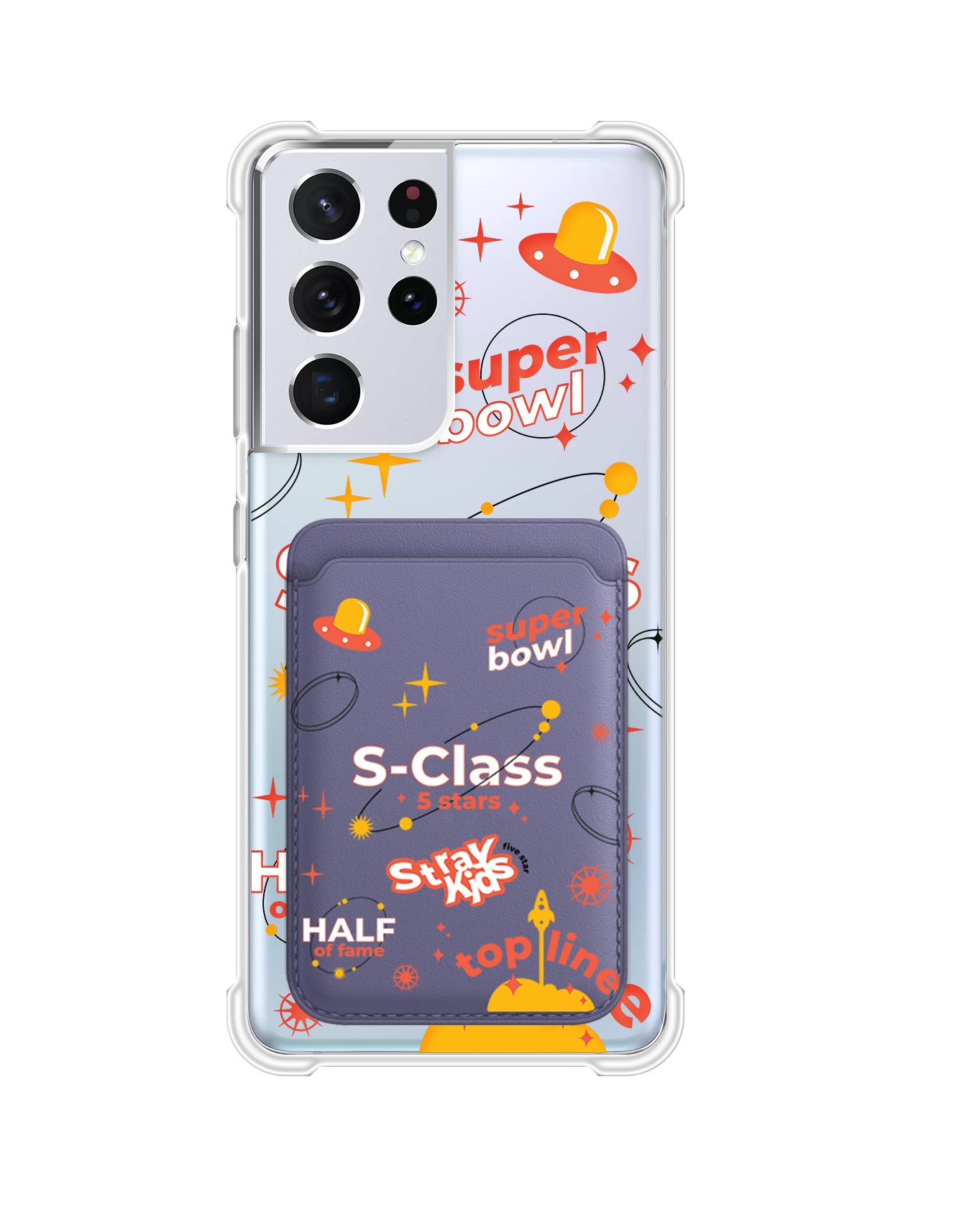 Android Magnetic Wallet Case - Stray Kids 5 Star