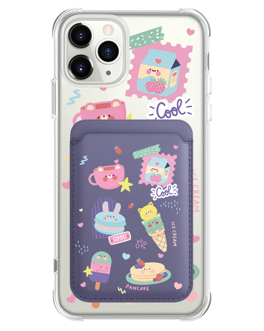 iPhone Magnetic Wallet Case - Sweet Cafe