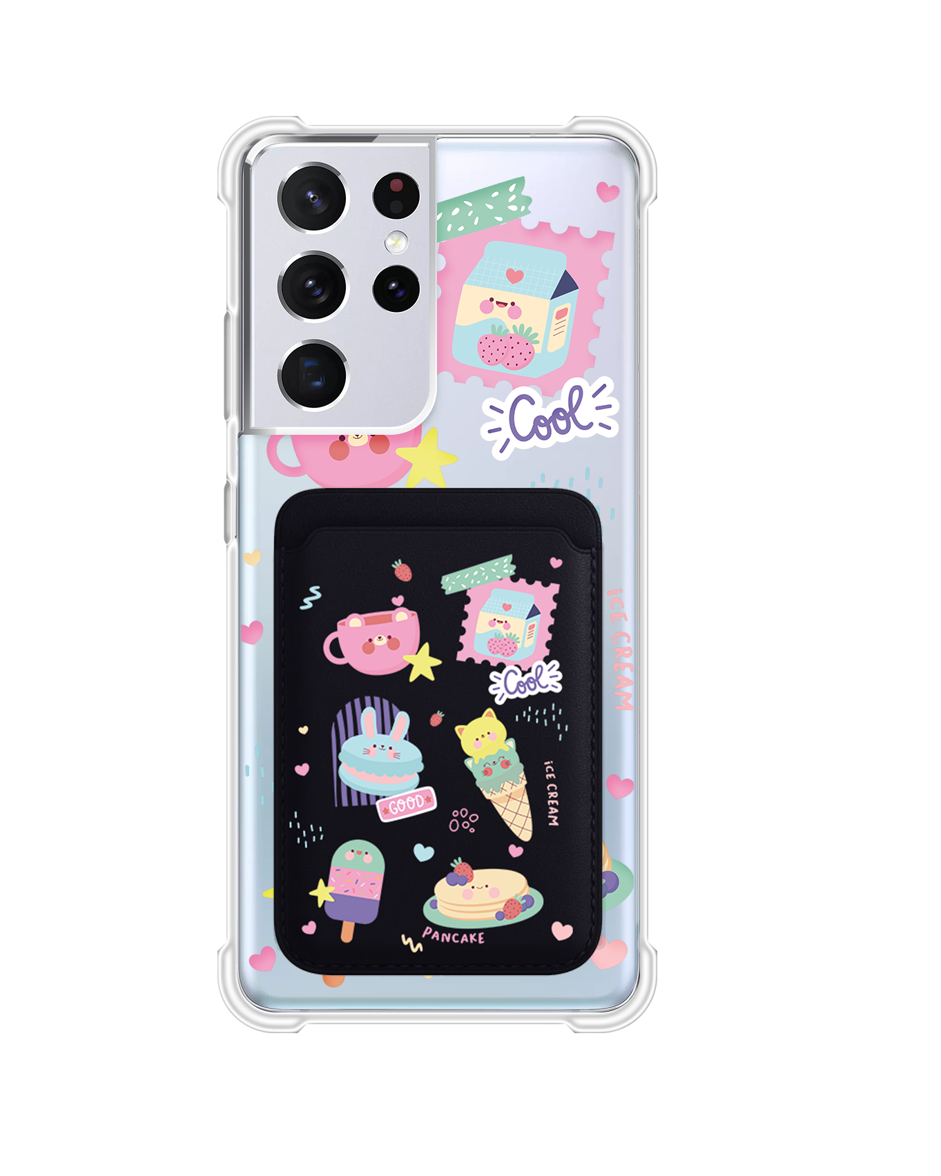 Android Magnetic Wallet Case - Sweet Cafe