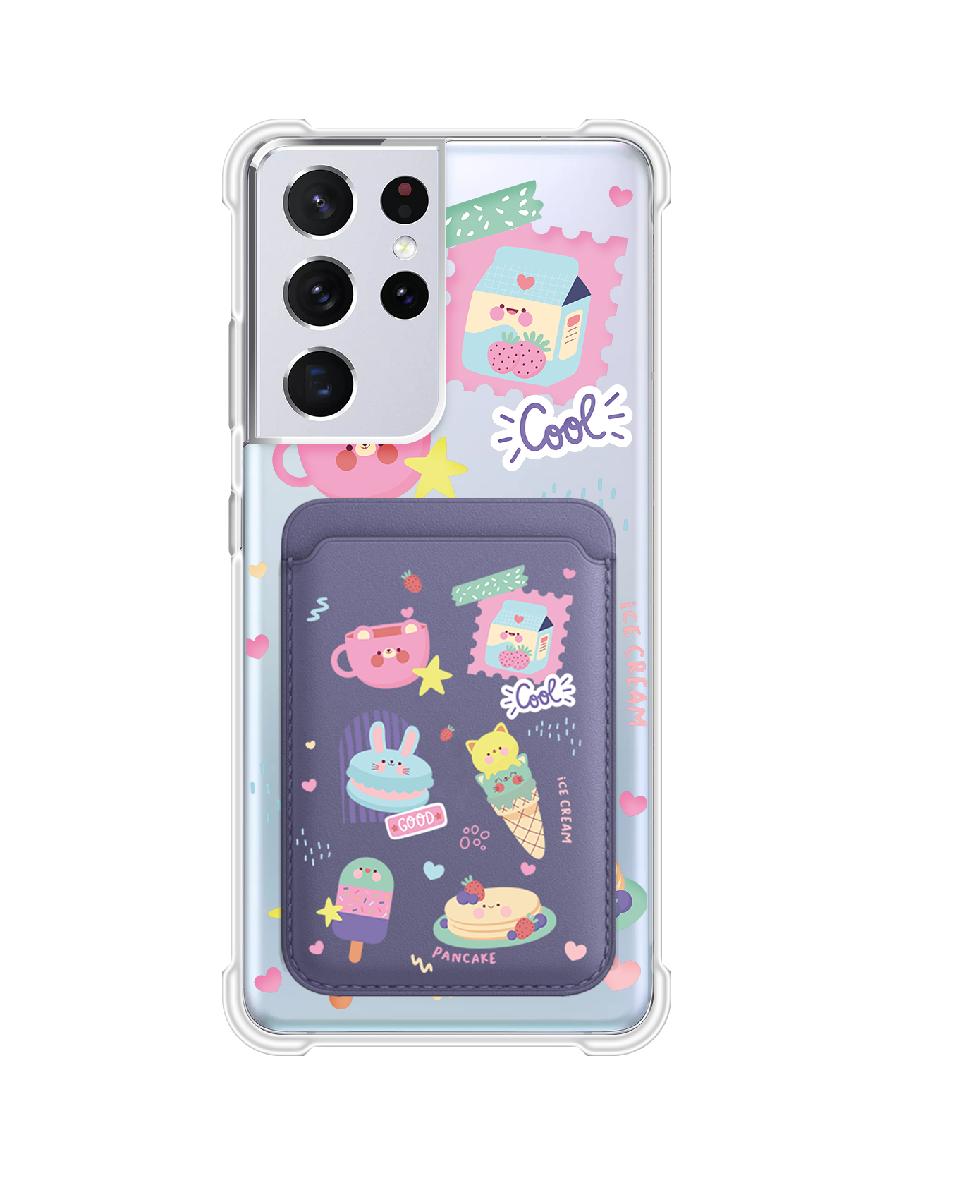 Android Magnetic Wallet Case - Sweet Cafe
