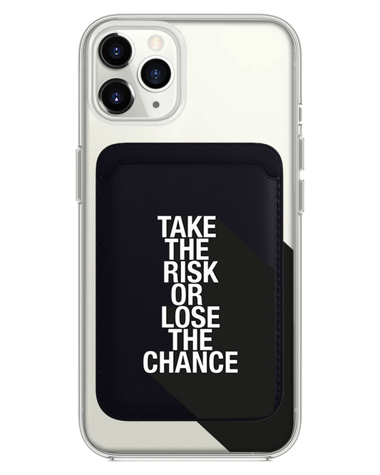 iPhone Magnetic Wallet Case - Take the Risk