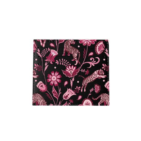 6 Slots Card Holder - Tiger & Floral 2.0