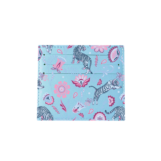 6 Slots Card Holder - Tiger & Floral 3.0