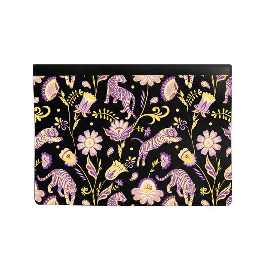 Vegan Leather Sleeve - Tiger & Floral 4.0