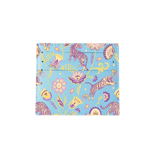 6 Slots Card Holder - Tiger & Floral 4.0