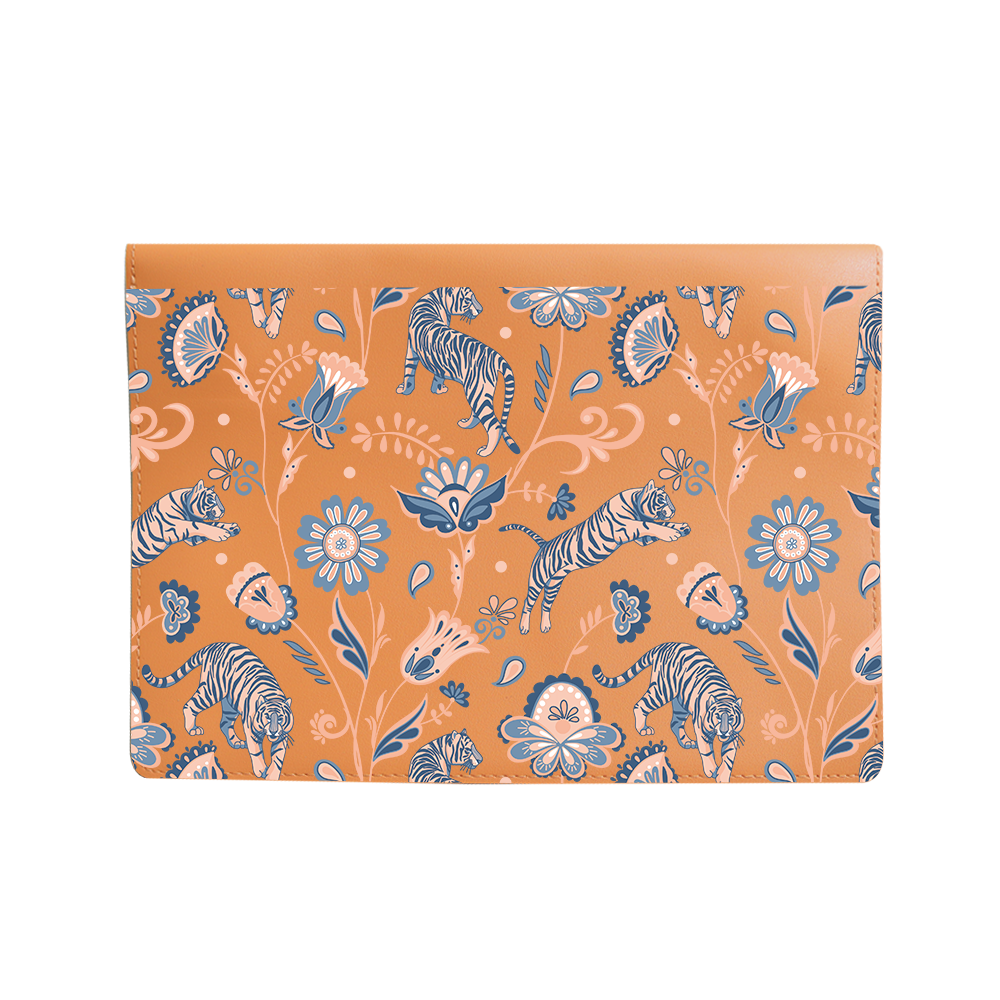 Vegan Leather Sleeve - Tiger & Floral 5.0