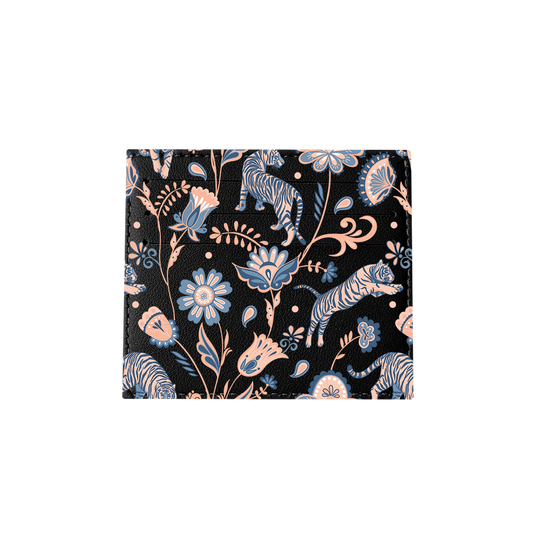 6 Slots Card Holder - Tiger & Floral 5.0