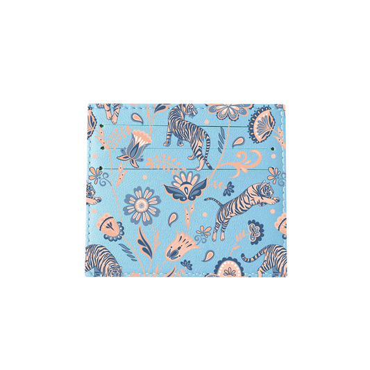 6 Slots Card Holder - Tiger & Floral 5.0