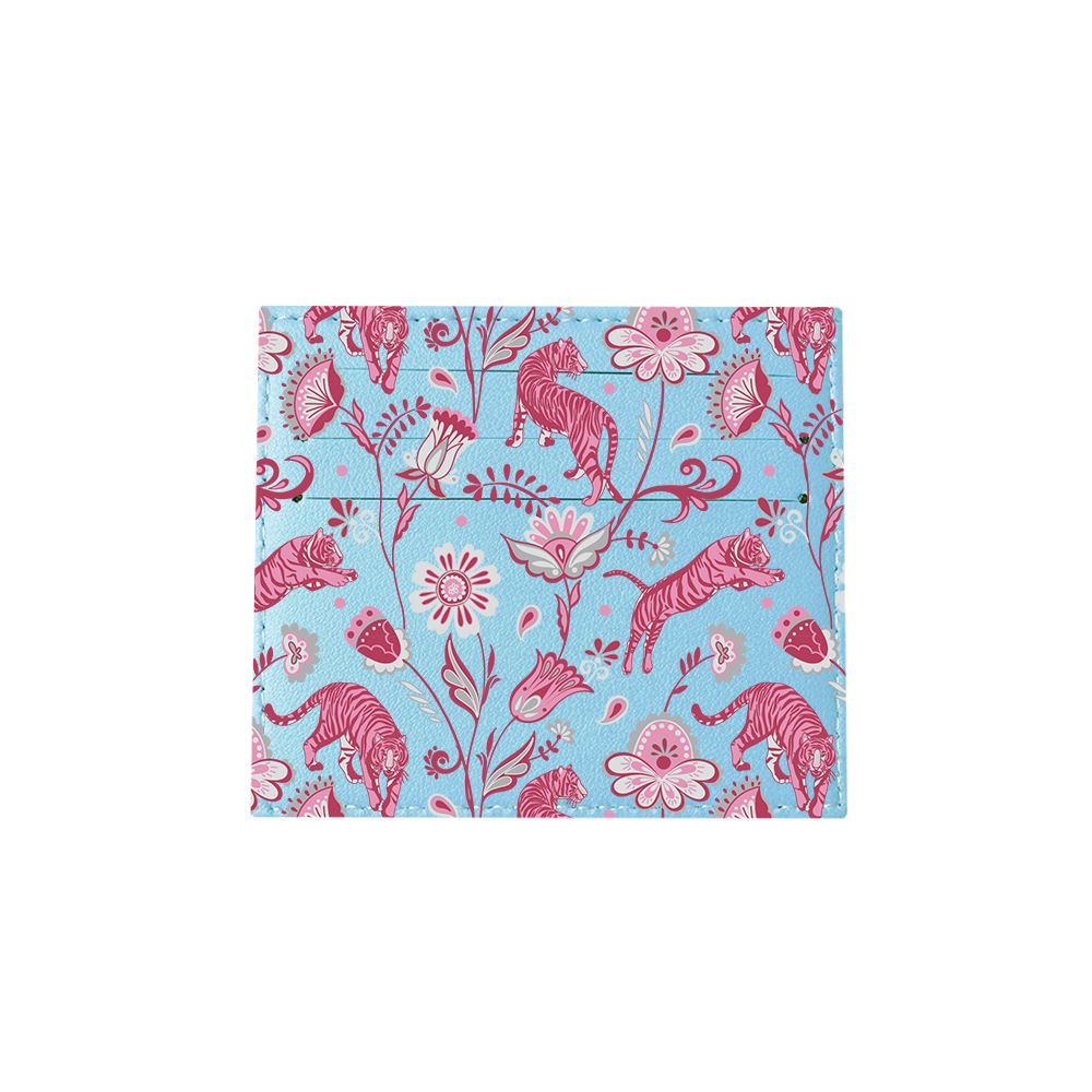6 Slots Card Holder - Tiger & Floral 7.0