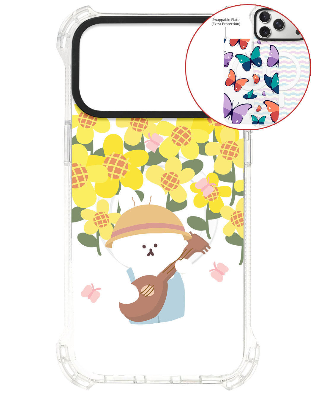 Magsafe Swappable Plate - Bunny Ukulele