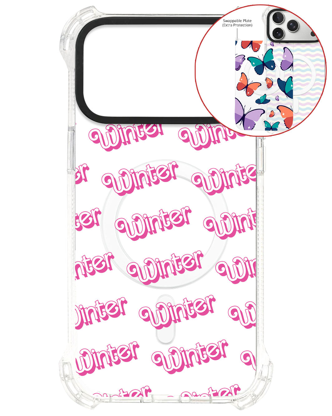 Magsafe Swappable Plate - Barbie Monogram