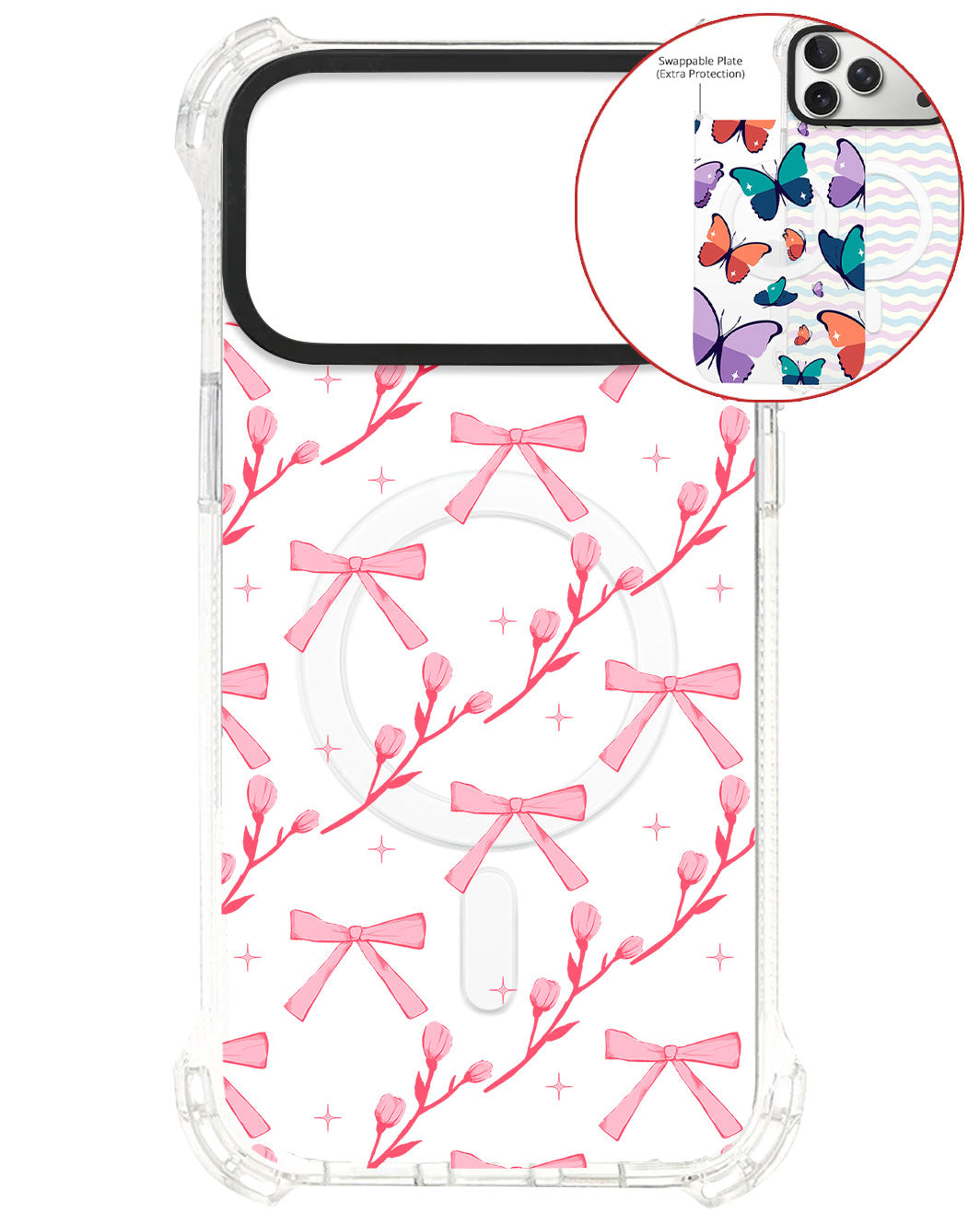 Magsafe Swappable Plate - Coquette Floral