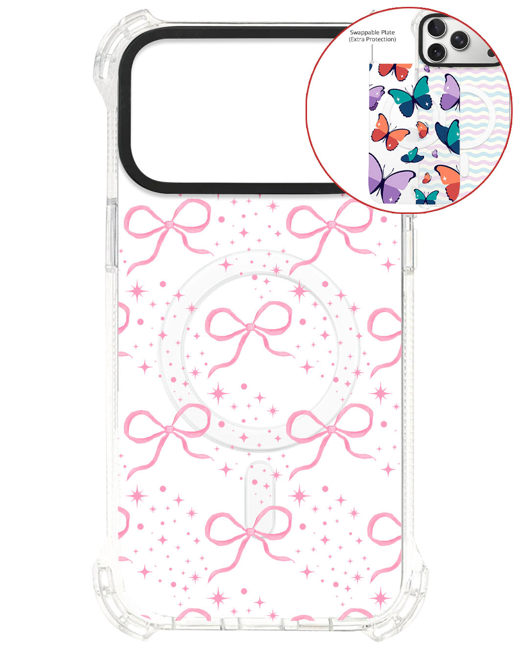 Magsafe Swappable Plate - Coquette Glittery Bow