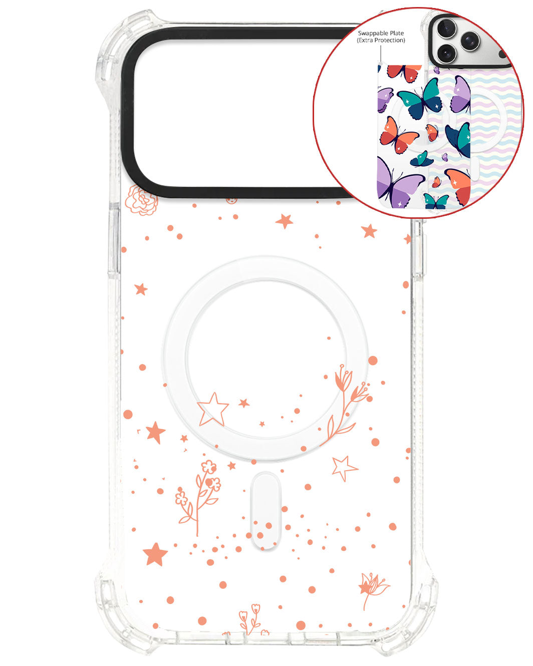 Magsafe Swappable Plate - Coral Constellation