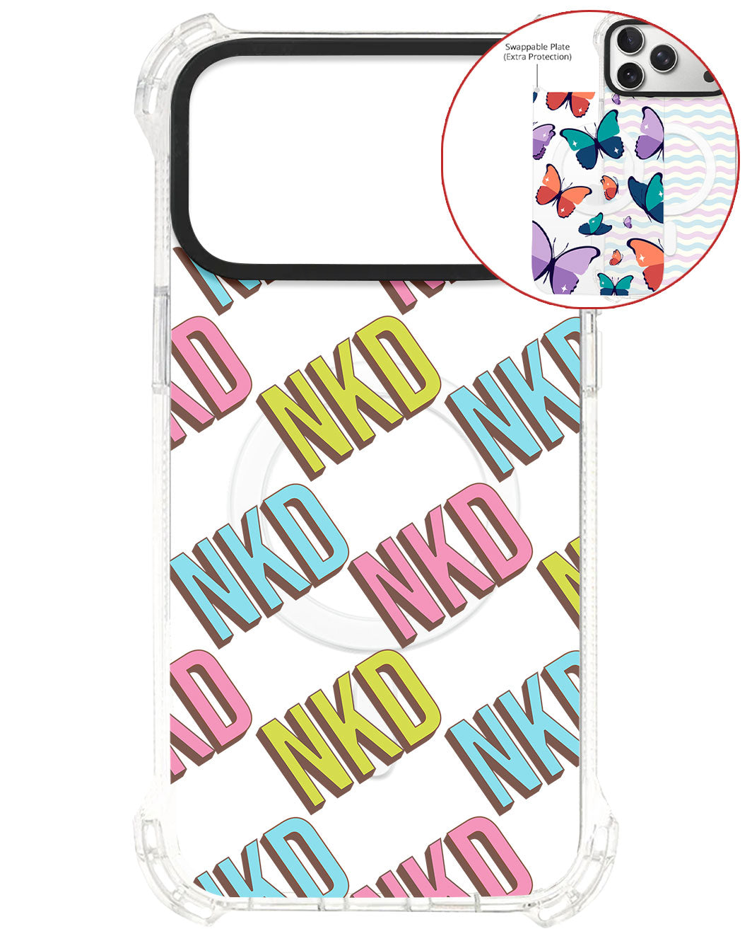 Magsafe Swappable Plate - CUSTOM MONOGRAM 3.0 Diagonal Initial 3.0