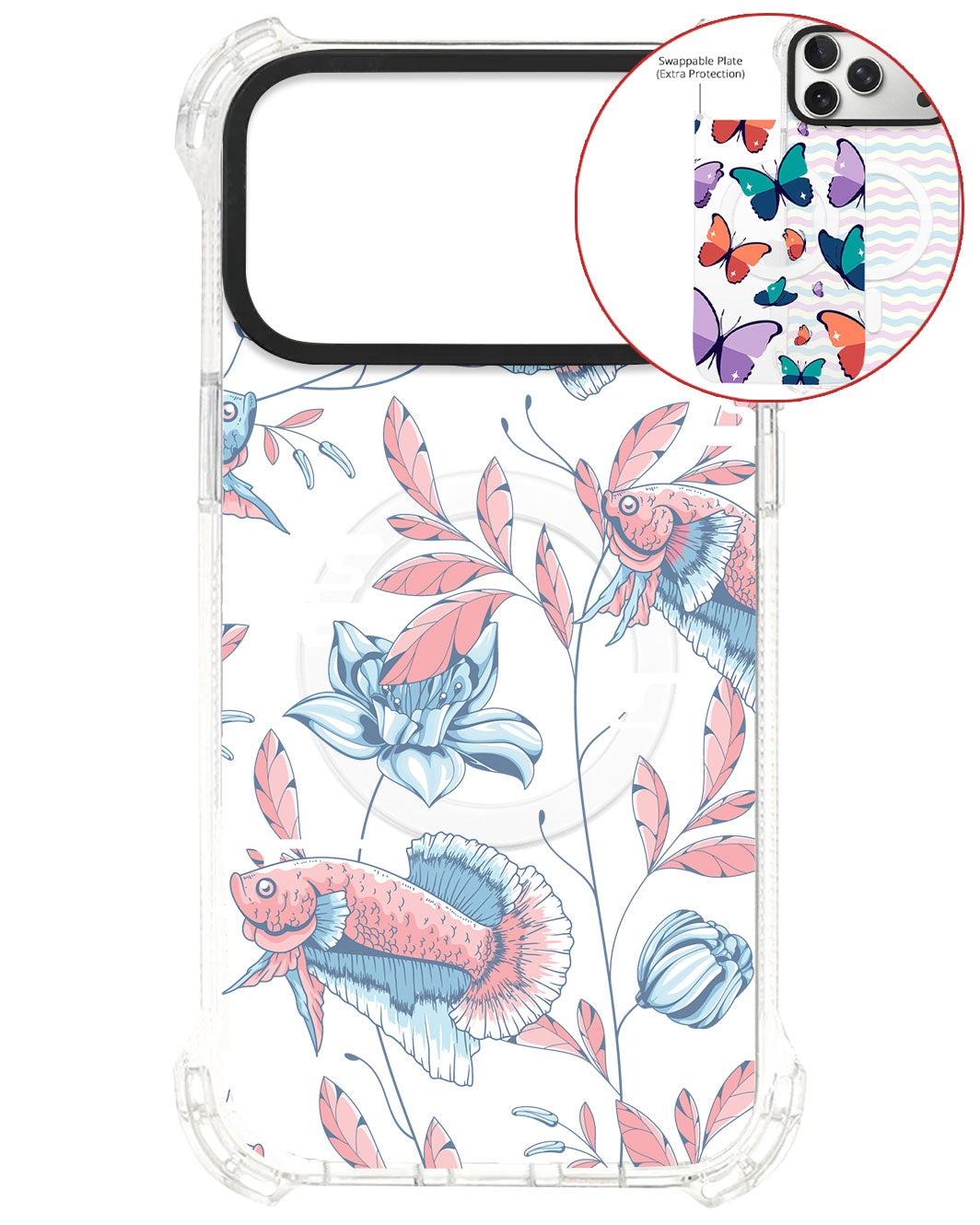 Magsafe Swappable Plate - Fish & Floral 3.0