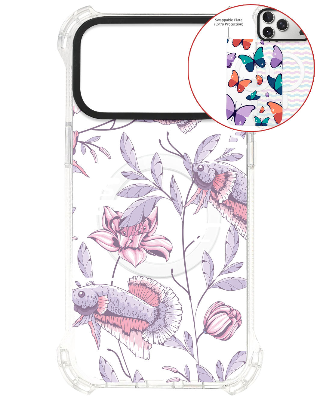 Magsafe Swappable Plate - Fish & Floral 1.0