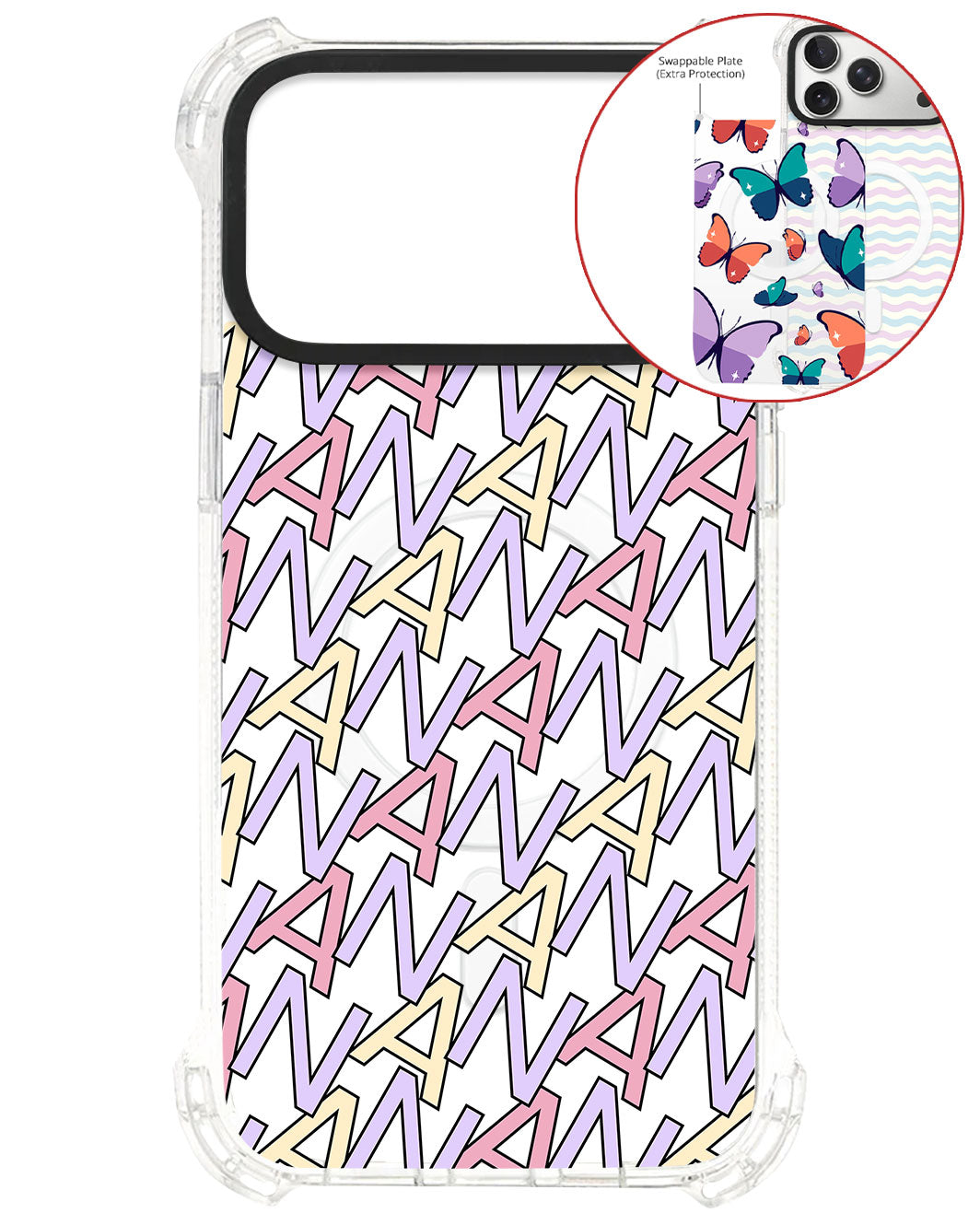 Magsafe Swappable Plate - CUSTOM MONOGRAM 3.0 Initial 5.0