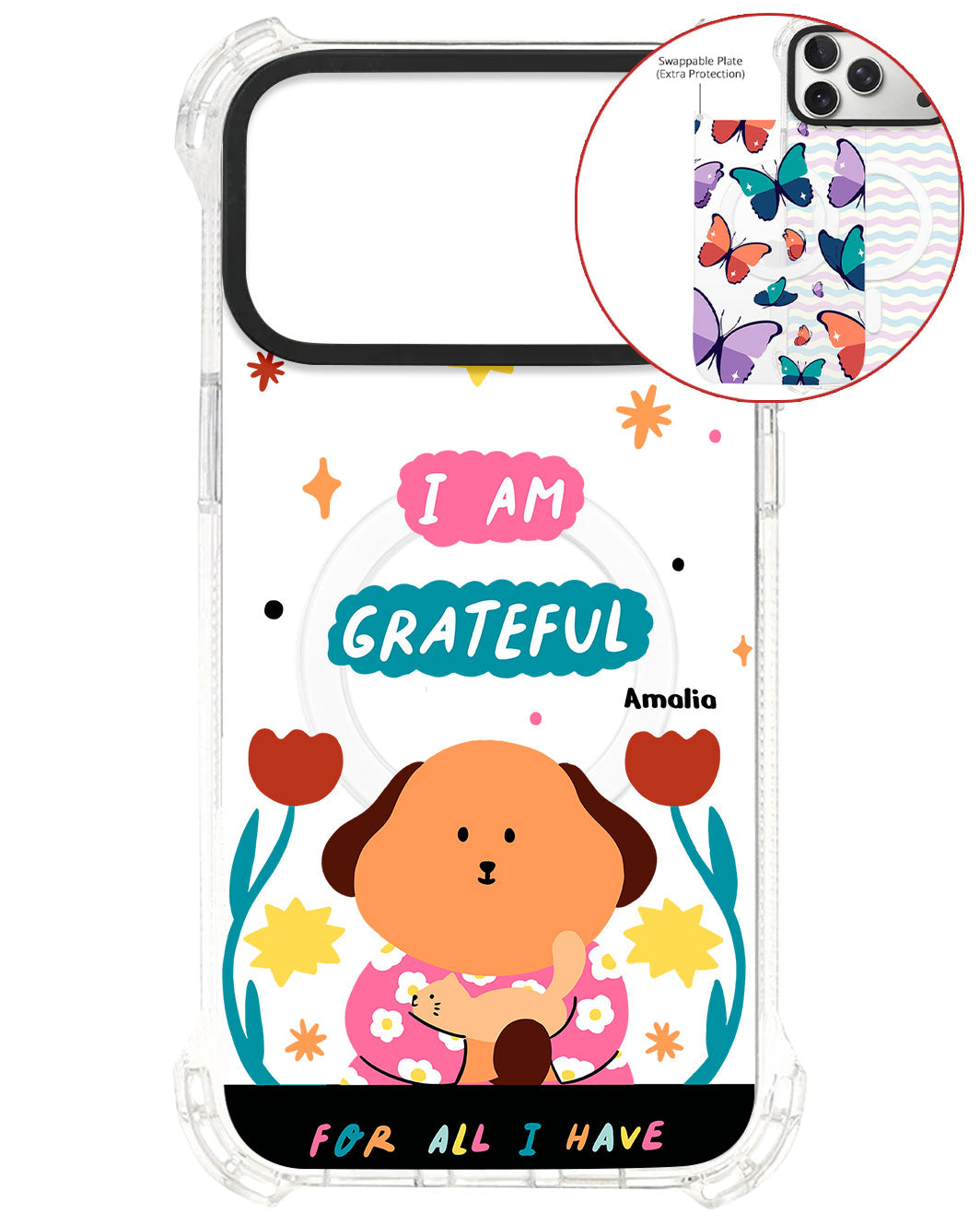 Magsafe Swappable Plate - Kiku and The Cat