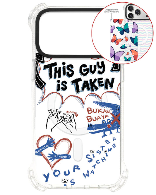 Magsafe Swappable Plate - Pelakor Proof Case (for him)