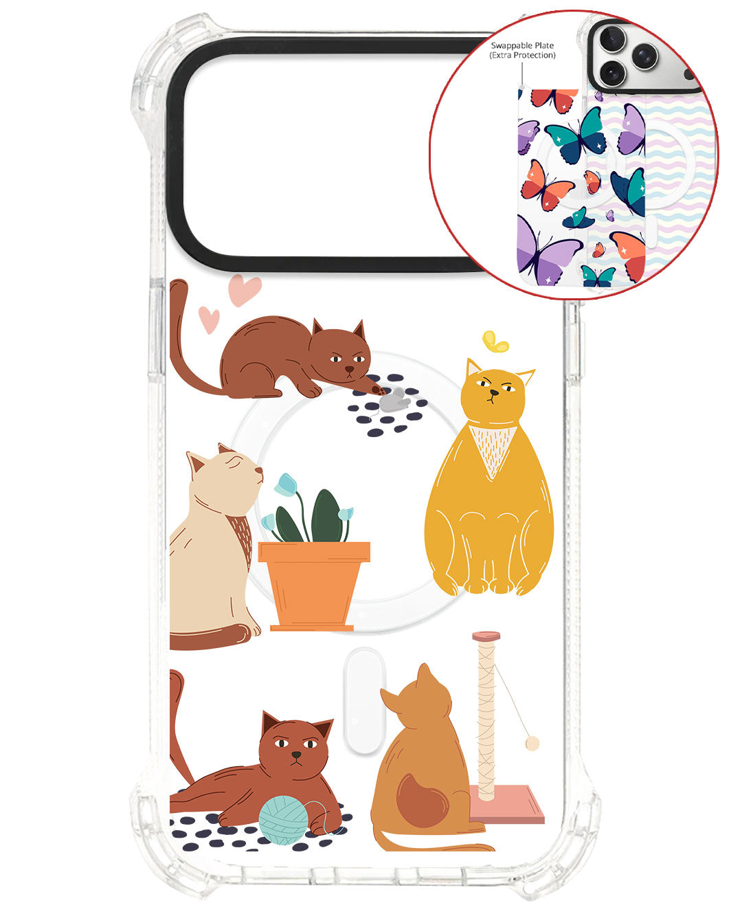Magsafe Swappable Plate - Playful Cat 1.0