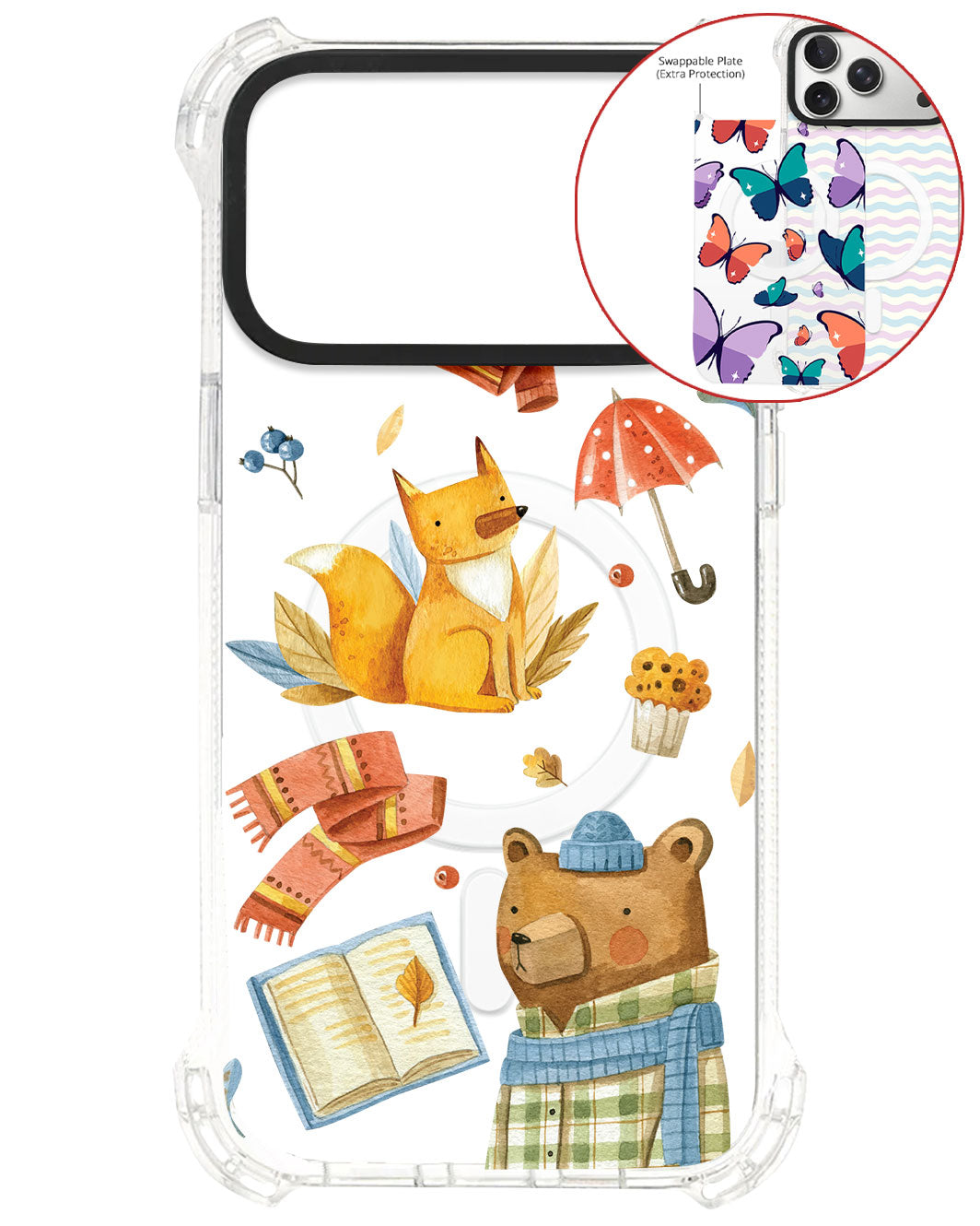 Magsafe Swappable Plate - Bear & Fox