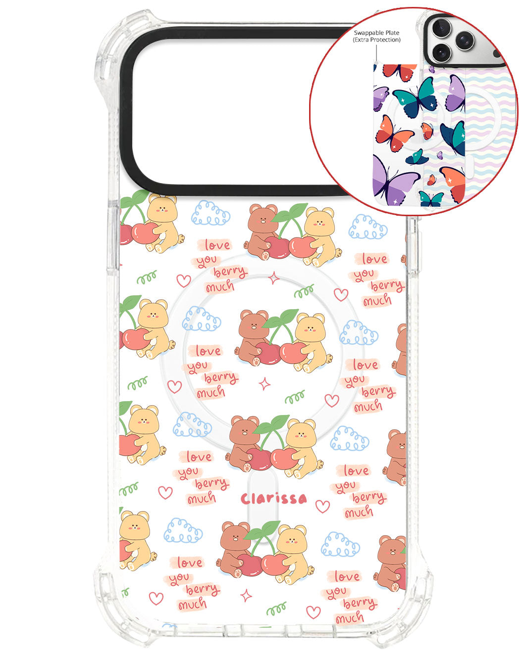 Magsafe Swappable Plate - Cherry Bear