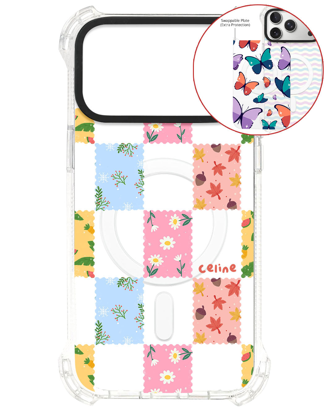 Magsafe Swappable Plate - Four seasons stamps
