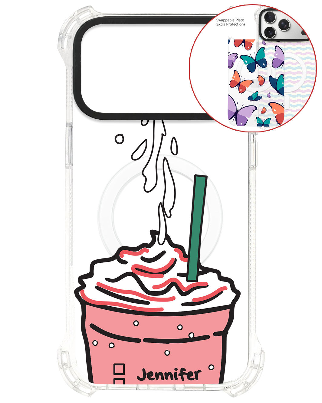 Magsafe Swappable Plate - Rasberry Frappe
