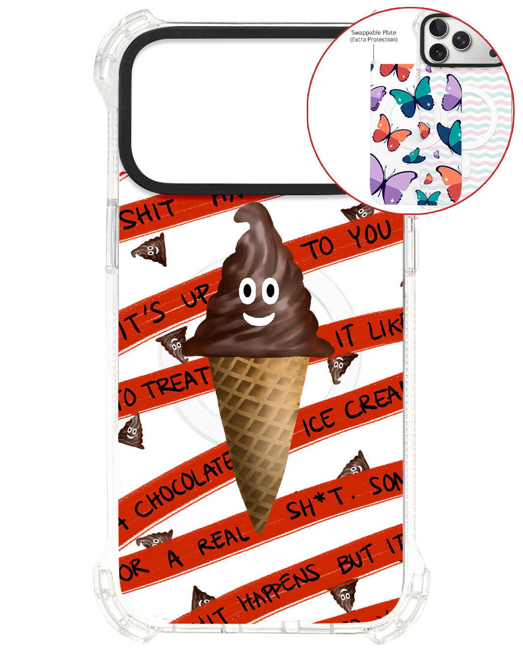 Magsafe Swappable Plate - Sh*t happens