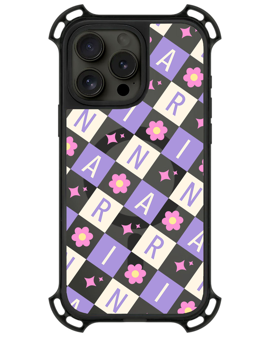 iPhone Ultimate Model-Z - CUSTOM MONOGRAM 3.0 Flower Grid 3.0