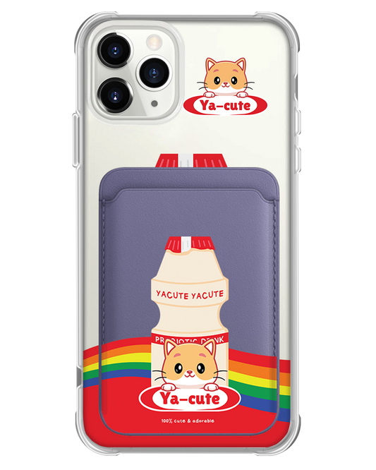 iPhone Magnetic Wallet Case - Yacute Cat