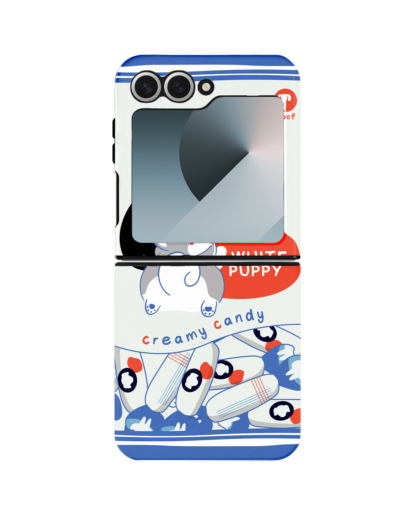 Android Flip Rearguard Defender - White Puppy