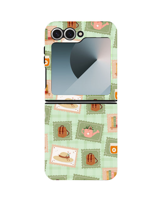 Android Flip Rearguard Defender - Cottagecore Stamp