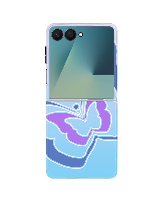 Android Flip Rearguard Defender - Butterfly Mirror Violet