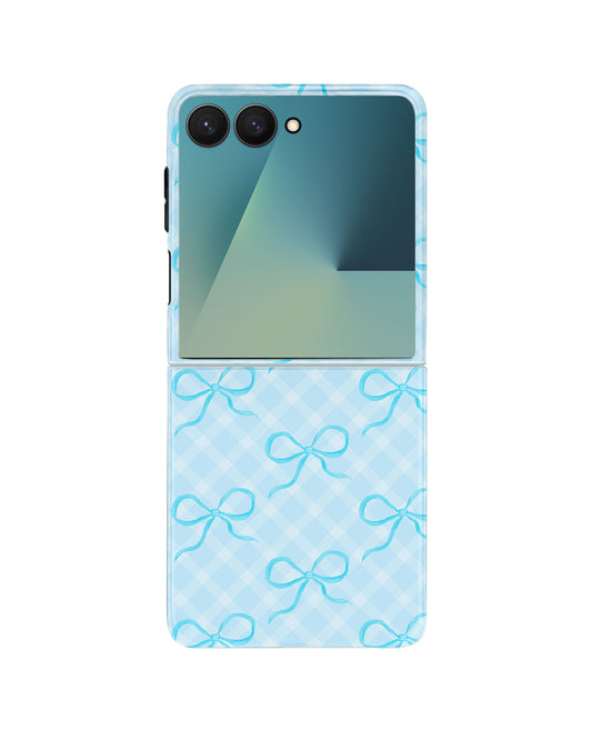 Android Flip Rearguard Defender - Coquette Blue Bow