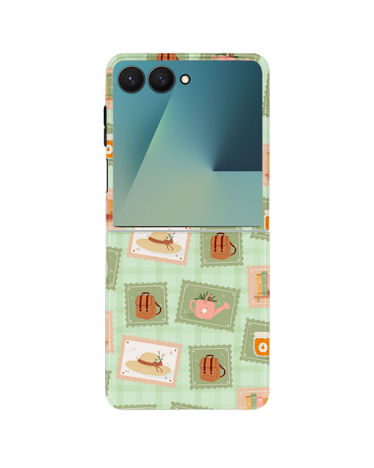 Android Flip Rearguard Defender - Cottagecore Stamp